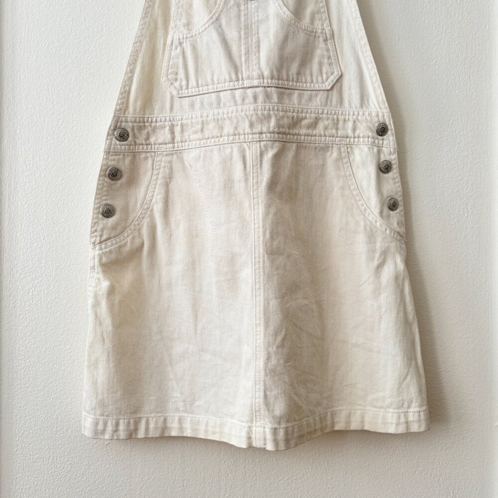 Alexa Chung For AG Gillian Overall Denim Mini Dress - Picture 4 of 6